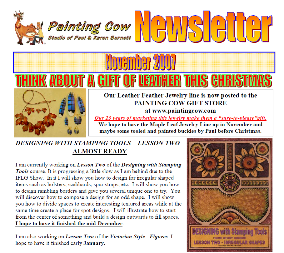 Leathercraft Archives: Newsletters & Publications