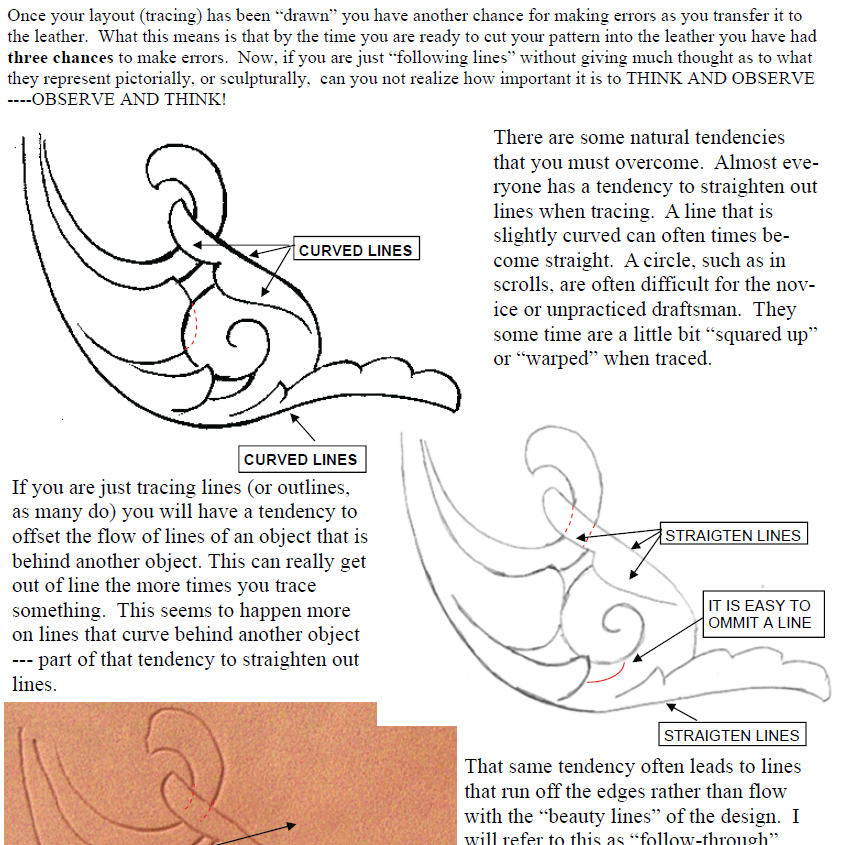 Leather Carving 101 – Lesson One: The Layout