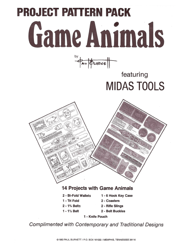 Project Pattern Pack: Game Animals by Paul Burnett - Learn Leathercraft