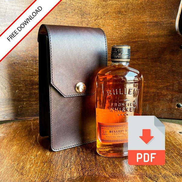 Whiskey Bottle Case Pattern - Learn Leathercraft